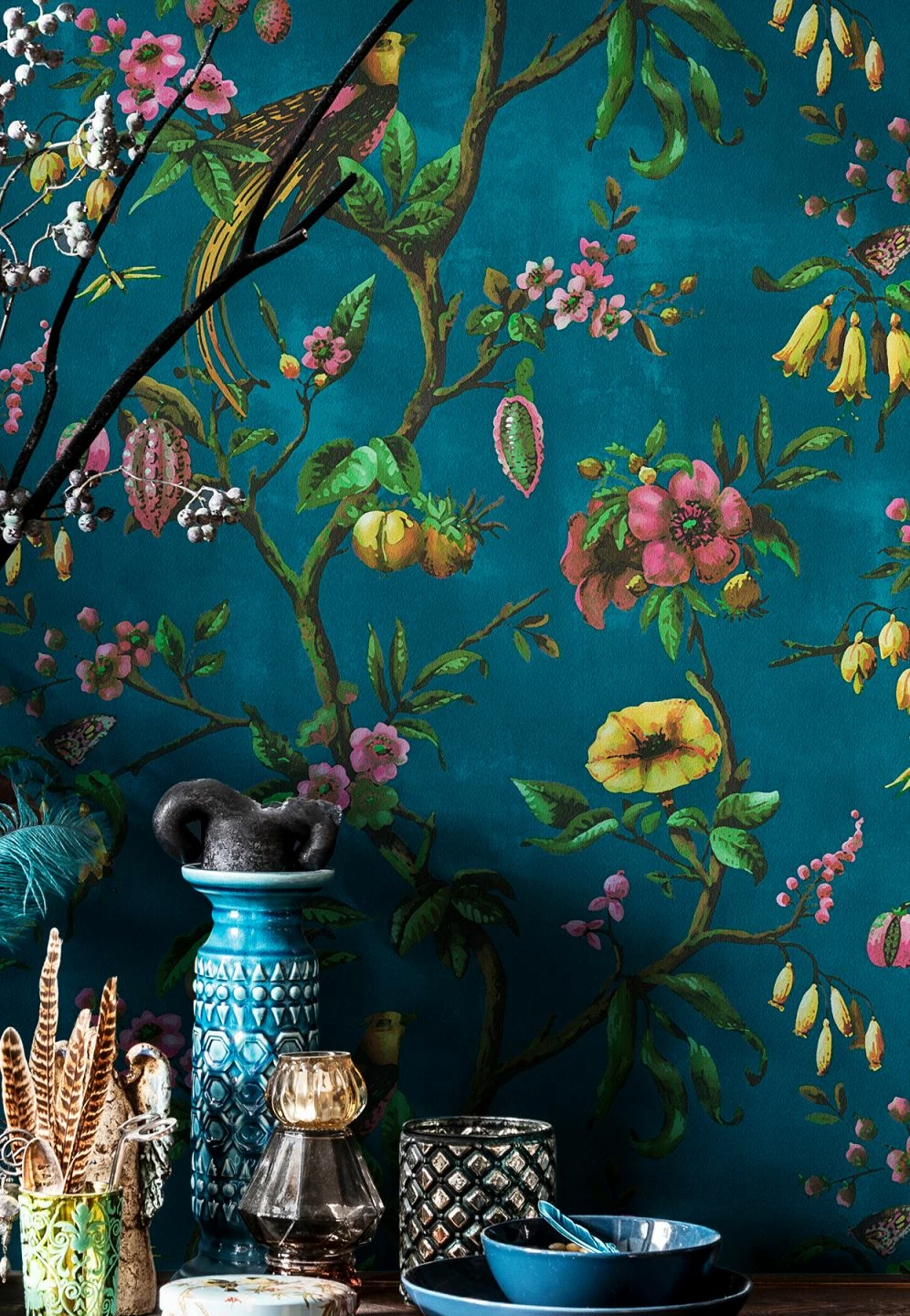 Tapete Camille Ozeanblau 3 Tapete Camille Ozeanblau