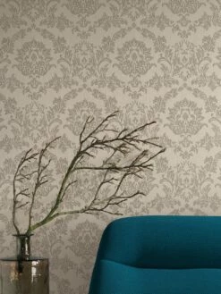 Tapete Clarise Hellgraubeige -Wallpaper From The 70s Geschäft Clarise B 250742 2880x1440