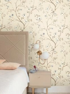 Tapete Claudette Braunweiss -Wallpaper From The 70s Geschäft Claudette B 626121 2880x1440