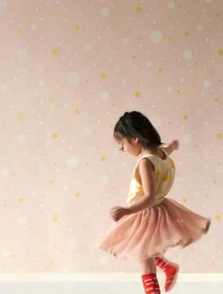 Tapete Confetti Zartrosa -Wallpaper From The 70s Geschäft Confetti A 389195 2880x1440