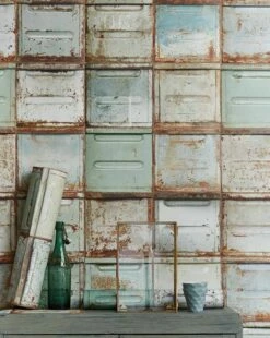 Tapete Container Blassgrün -Wallpaper From The 70s Geschäft Container B 310162 2880x1440