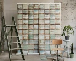 Tapete Container Blassgrün -Wallpaper From The 70s Geschäft Container C 310162 2880x1440