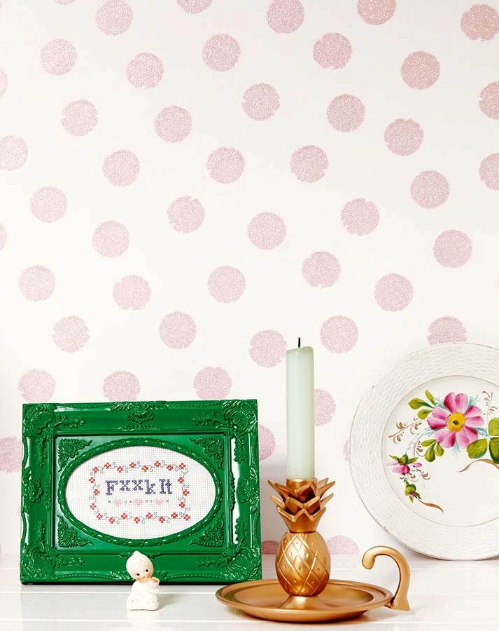 Tapete Corbetta Hellrosa Glitzer 3 Tapete Corbetta Hellrosa Glitzer