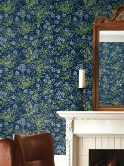 Tapete Cornflower Stahlblau -Wallpaper From The 70s Geschäft Cornflower B 790472 2880x1440
