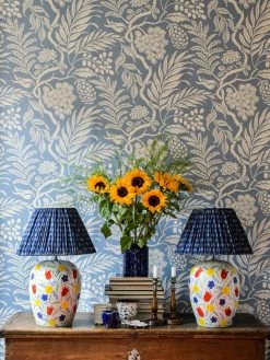 Tapete Cornucopia Taubenblau -Wallpaper From The 70s Geschäft Cornucopia B 975182 2880x1440