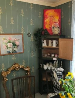 Tapete Danne Minttürkis -Wallpaper From The 70s Geschäft Danne D 491032 2880x1440