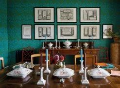 Tapete Darcie Türkisblau -Wallpaper From The 70s Geschäft Darcie C 462782 2880x1440