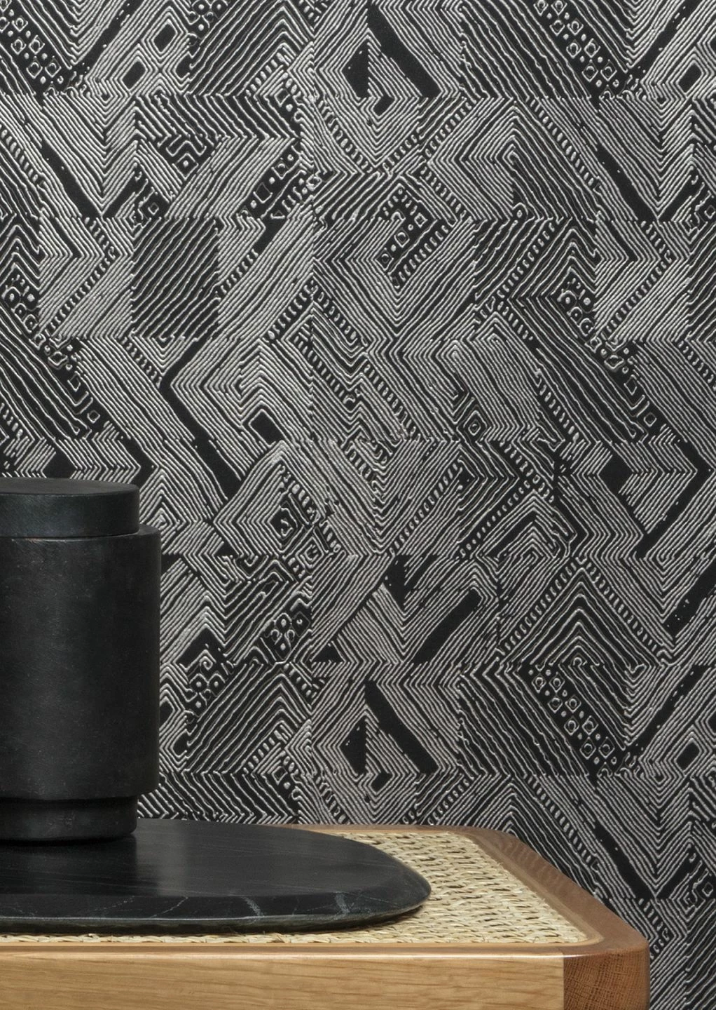 Tapete Darius Schwarz 3 Tapete Darius Schwarz