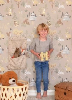 Tapete Deep Forest Hellgraubeige -Wallpaper From The 70s Geschäft Deep Forest C 389372 2880x1440