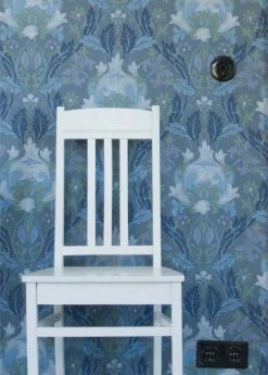 Tapete Denisa Blaugrau -Wallpaper From The 70s Geschäft Denisa A 783001 2880x1440