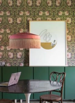 Tapete Despina Grünbeige -Wallpaper From The 70s Geschäft Despina D 461501 2880x1440