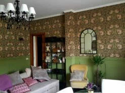 Tapete Despina Grünbeige -Wallpaper From The 70s Geschäft Despina E 461501 2880x1440