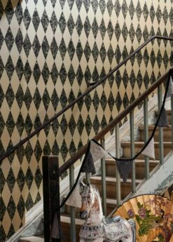 Tapete Diamond Schwarz -Wallpaper From The 70s Geschäft Diamond C 745241 2880x1440