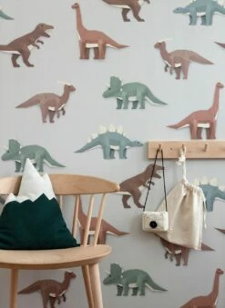 Wandbild Dinosaur 01 Hellgrau -Wallpaper From The 70s Geschäft Dinosaur 01 B 310281 2880x1440