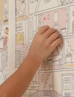 Tapete Dollhouse Cremeweiss -Wallpaper From The 70s Geschäft Dollhouse A 389353 2880x1440