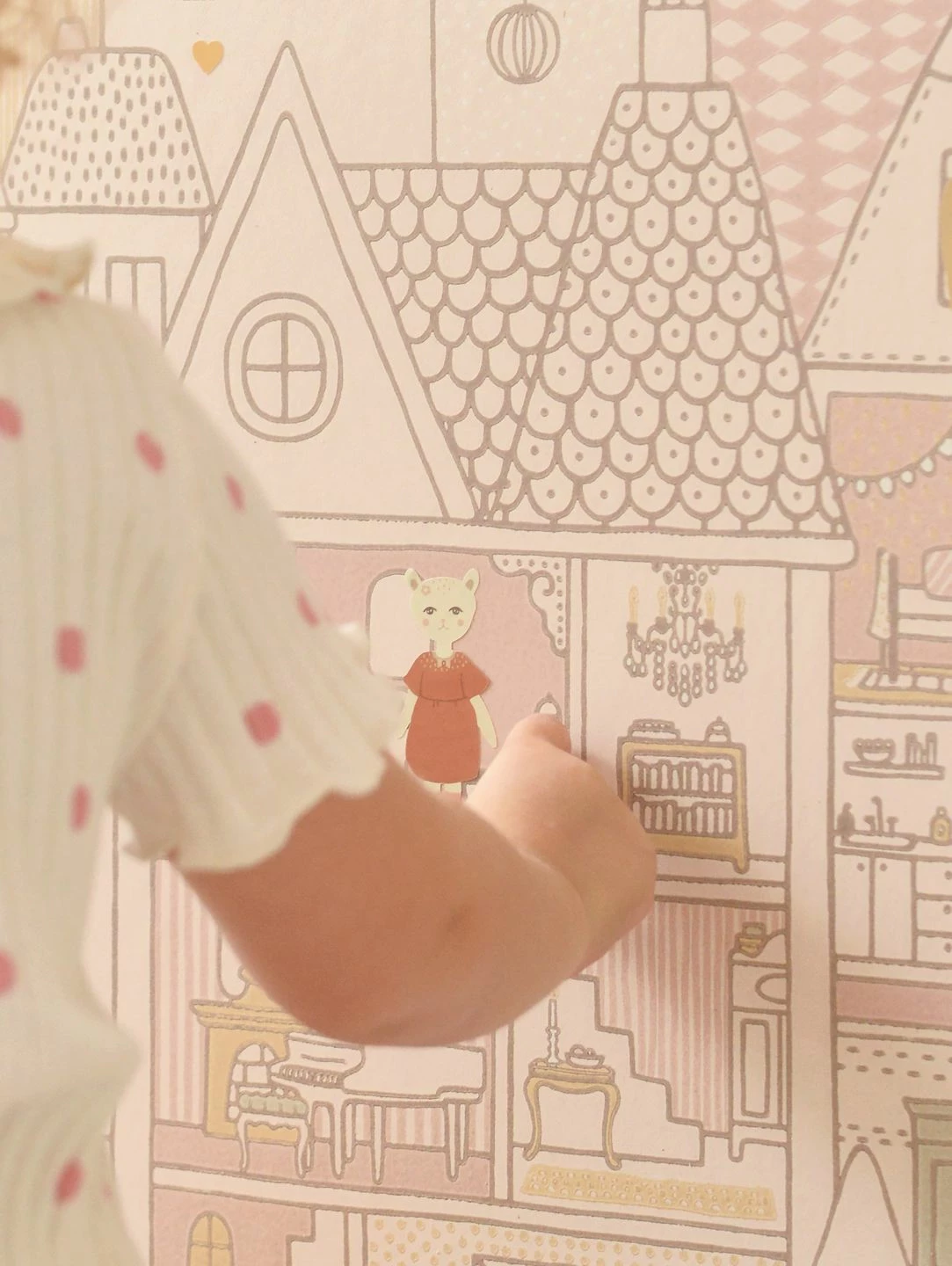 Tapete Dollhouse Zartrosa 3 Tapete Dollhouse Zartrosa