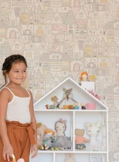 Tapete Dollhouse Cremeweiss -Wallpaper From The 70s Geschäft Dollhouse D 389353 2880x1440