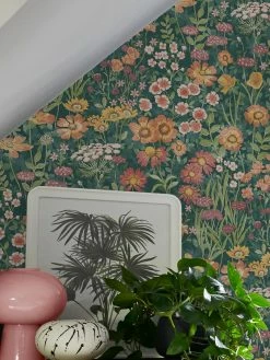 Tapete Dorea Blaugrün -Wallpaper From The 70s Geschäft Dorea A 432084 2880x1440