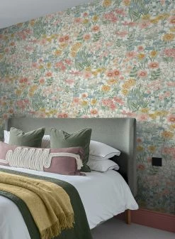 Tapete Dorea Blassgrün -Wallpaper From The 70s Geschäft Dorea B 432083 2880x1440