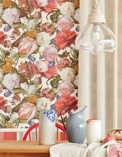 Tapete Doriana Erdbeerrot