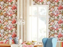 Tapete Doriana Erdbeerrot -Wallpaper From The 70s Geschäft Doriana C 821275 2880x1440