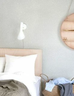 Tapete Dots Blassgrau -Wallpaper From The 70s Geschäft Dots C 389131 2880x1440