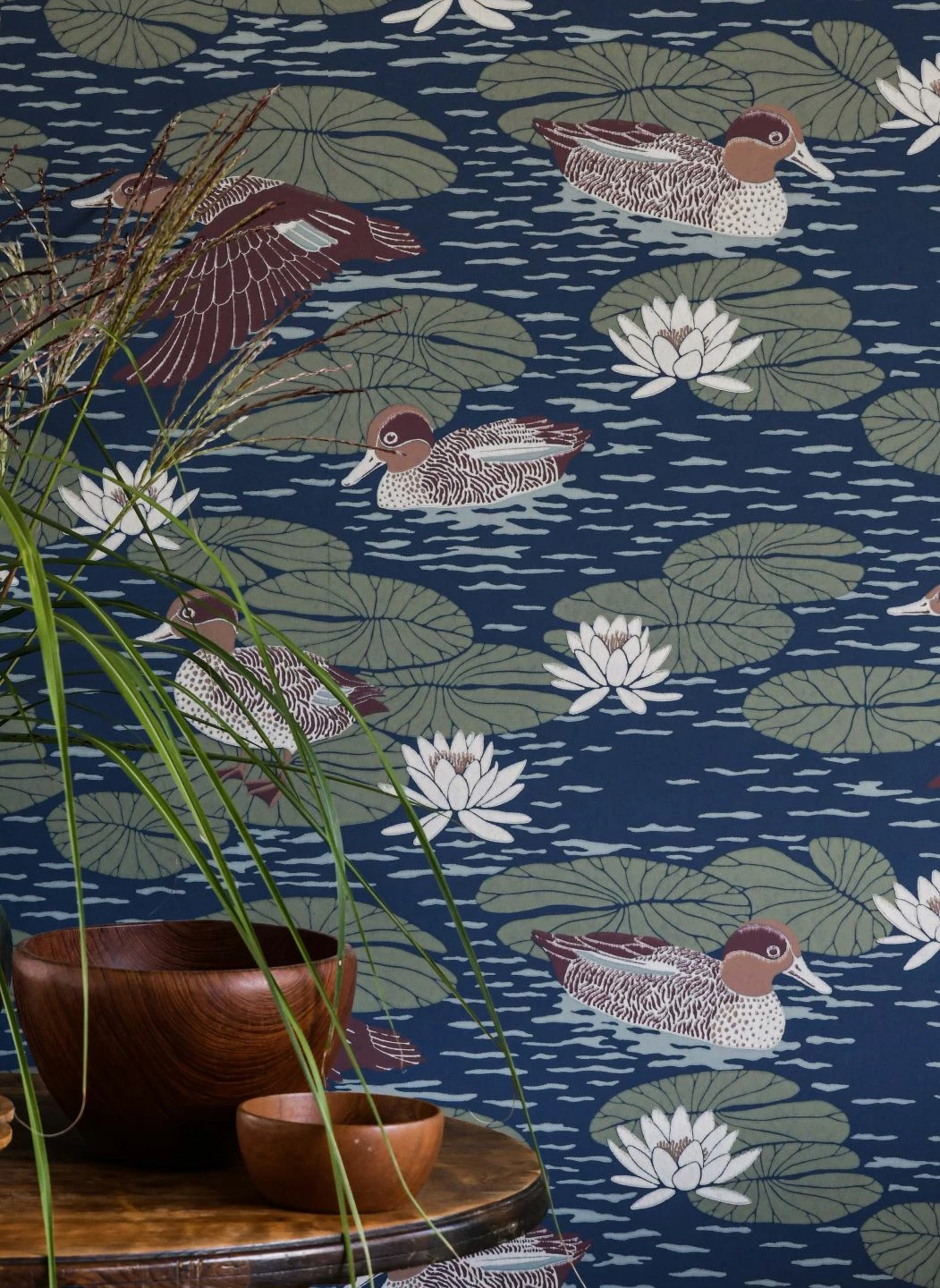 Tapete Duck Lake Graublau 3 Tapete Duck Lake Graublau