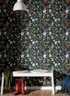 Tapete Eilis Anthrazit -Wallpaper From The 70s Geschäft Eilis C 491052 2880x1440