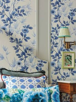 Tapete Elisabeth Blautöne -Wallpaper From The 70s Geschäft Elisabeth C 463061 2880x1440