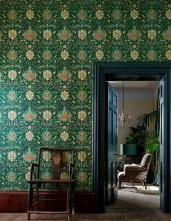 Tapete Embry Kieferngrün -Wallpaper From The 70s Geschäft Embry B 462361 2880x1440