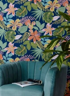 Tapete Enigma Dunkelblau -Wallpaper From The 70s Geschäft Enigma B 431912 2880x1440