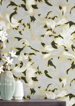 Tapete Epinal Kieselgrau