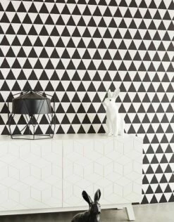 Tapete Eulan Schwarz -Wallpaper From The 70s Geschäft Eulan B 820962 2880x1440