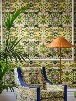 Tapete Evolutia Hellgelb -Wallpaper From The 70s Geschäft Evolutia C 745162 2880x1440