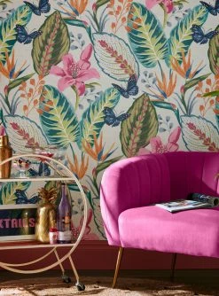 Tapete Exotic Escape Weiss -Wallpaper From The 70s Geschäft Exotic Escape B 431851 2880x1440