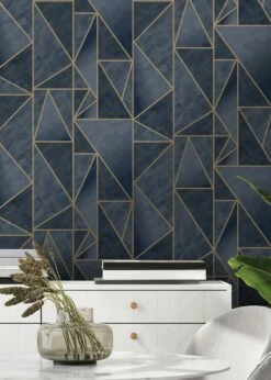 Tapete Fantasque Dunkelblau -Wallpaper From The 70s Geschäft Fantasque B 103393 2880x1440