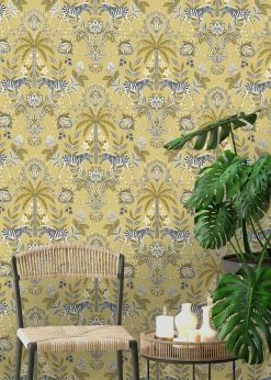 Tapete Fento Hellgelb -Wallpaper From The 70s Geschäft Fento B 103412 2880x1440