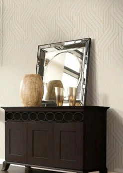 Tapete Flapper Cremeweiss -Wallpaper From The 70s Geschäft Flapper 790221 2880x1440