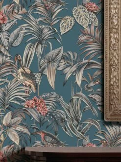 Tapete Flonie Grünblau 8 Tapete Flonie Grünblau -Wallpaper From The 70s Geschäft Flonie A 431742 2880x1440