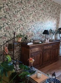 Tapete Flowery Creme -Wallpaper From The 70s Geschäft Flowery P 485185 2880x1440