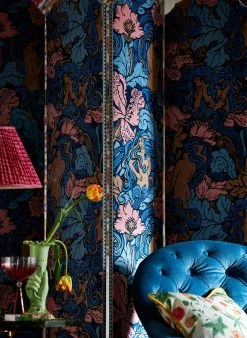 Tapete Forbidden Fruit Blau -Wallpaper From The 70s Geschäft Forbidden Fruit B 463221 2880x1440