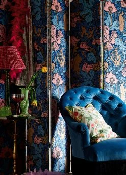 Tapete Forbidden Fruit Blau -Wallpaper From The 70s Geschäft Forbidden Fruit D 463221 2880x1440