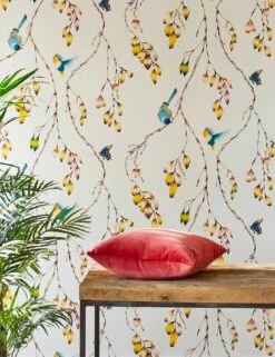 Tapete Francine Cremeweiss -Wallpaper From The 70s Geschäft Francine B 462432 2880x1440