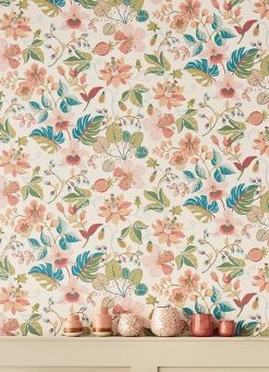 Tapete Frederika Hellrosa -Wallpaper From The 70s Geschäft Frederika B 821871 2880x1440