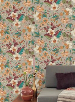 Tapete Frederika Pastellgelb -Wallpaper From The 70s Geschäft Frederika B 821873 2880x1440