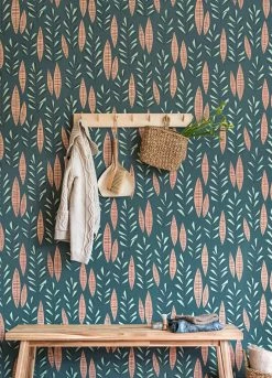 Tapete Garden City Blaugrün -Wallpaper From The 70s Geschäft Garden City B 690211 2880x1440