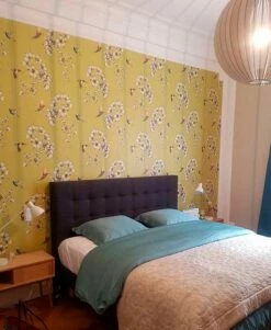 Tapete Gesine Grüngelb -Wallpaper From The 70s Geschäft Gesine 461983 2880x1440