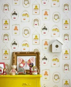 Tapete Girl Friends Honiggelb -Wallpaper From The 70s Geschäft Girl Friends B 461831 2880x1440