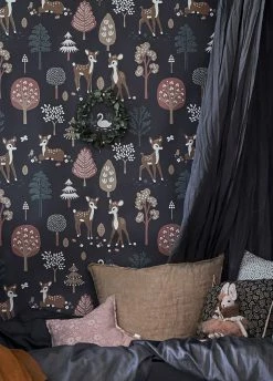 Tapete Golden Woods Umbragrau -Wallpaper From The 70s Geschäft Golden woods B 389335 2880x1440