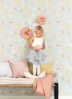 Tapete Golden Woods Weissgrau -Wallpaper From The 70s Geschäft Golden woods C 389331 2880x1440